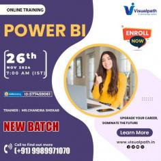 Join Now:https://meet.goto.com/577459061 Attend Online #Newbatch On #Power_Bi by Mr. Chandra shekar. Batch on: 26/11/2024 @7:00 AM IST. Contact us: +91 9989971070 WhatsApp: https://www.whatsapp.com/catalog/919989971070 Visit: https://www.visualpath.in/powerbi-training.html