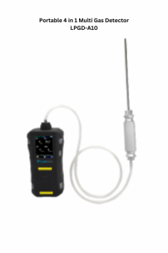  Labtron Portable 4-in-1 Gas Detector measures NH₃, SO₂, and CO₂ up to 5000 ppm and H₂S up to 10000 ppm, operating efficiently in -20℃ to 50℃ conditions. It features high IP encapsulation, antistatic design, electromagnetic shielding, and audible alarms for safety.
