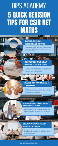 The CSIR NET Mathematics exam demands sharp problem-solving skills and efficient techniques. Start by understanding the problem carefully, identifying what is asked, and noting given constraints. Break down complex problems into smaller steps for clarity. Utilize key theorems, formulas, and properties to simplify calculations. Visualize concepts using graphs or diagrams for better insights. For Part C questions, focus on analytical thinking to link ideas across topics. Use the process of elimination in multiple-choice questions to narrow options. Prioritize solvable questions to manage time effectively, revisiting tougher ones later. Regular practice and a systematic approach will build confidence and accuracy for success.