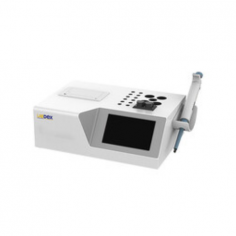 Labdex Semi-Auto Coagulation Analyzer is a compact benchtop unit with optical colorimetry and 4 test channels. It has a 5-inch LCD touch screen that supports PT, APTT, TT, and FIB testing, offers 20,000 result storage, provides real-time monitoring, and includes a built-in thermal printer with LIS support.