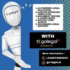 Go Legal AI: Your Best Choice for Legal Support
In today's digital landscape, Go Legal AI offers essential legal support through its innovative platform, enabling users to create legal documents swiftly and efficiently. With features like automated document preparation and expert consultations, clients can save time and reduce costs while ensuring compliance. The platform also showcases case studies that highlight successful applications of its services, helping users make informed decisions. Whether you need to draft contracts or seek legal advice, Go Legal AI is your go-to for comprehensive legal services tailored to your needs. Experience seamless legal solutions with Go Legal AI today.

Website: https://go-legal.ai/