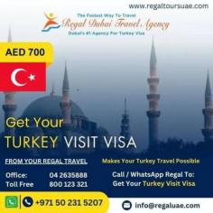 When applying for a Turkey visa from Dubai, UAE, you need a valid passport, UAE residence visa, passport-size photo, travel itinerary, proof of accommodation, financial documents, and other supporting documents. Regal Dubai Travel Agency will handle all these requirements and assist you throughout the visa process, including drafting the perfect cover letter for your trip. Our experts ensure you submit accurate documents to the Turkish Consulate through the VFS application center. https://www.regaltoursuae.com/turkey-visa-from-dubai/
 