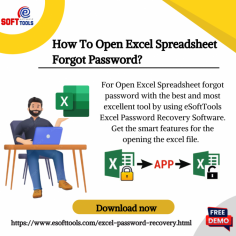 If you have forgotten your password and want to open your Open Excel Spreadsheet then you can easily recover your Excel password by using eSoftTools Excel Password Recovery Software. It is very easy to use. Using Brute Force, Mask Attack, and Dictionary Attack methods, you will be able to recover your password in just a few minutes. Choose any one of the methods step by step. After that you can easily view your Excel password. If you want a free demo, then that is also provided. You can take advantage of that as well.
https://www.esofttools.com/excel-password-recovery.html

