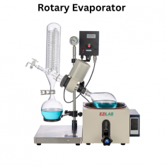 Ezilab rotary evaporator ensures precise evaporation with durable borosilicate glass, high-vacuum performance, and temperature control up to 180 °C. Its manual lifting, digital display, and seamless speed regulation offer user-friendly operation for consistent and efficient results.