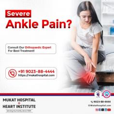 Are you dealing with severe ankle pain that's making every step a challenge?
Don’t let it take over your life! At Mukat Hospital Chandigarh, our Orthopaedic Experts are here to diagnose and treat your pain with precision and care.
- Get back to living pain-free and enjoying every moment.
- Book your consultation today and take the first step toward
recovery!