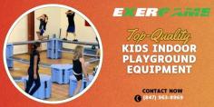 Discover fun and engaging kids indoor playground equipment at Exergame Fitness. Our innovative, active play solutions promote fitness and entertainment for children of all ages. Call at (847) 963-8969.
