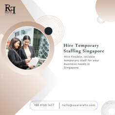 Connect with Refix to Hire Temporary Staffing in Singapore.

WeAreRefix.com is your dedicated Singapore part-time job agency. We specialize in providing top-notch part-time staffing services in Singapore, ensuring you get the best talent for your temporary positions. As one of the leading recruitment agencies for part-timers, we connect businesses with qualified candidates swiftly and efficiently. Hire temporary staffing in Singapore with confidence.