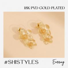 Elevate your style with our 18K PVD gold-plated earrings, designed for those who love elegance with a touch of luxury. These earrings are crafted with high-quality PVD plating, ensuring a brilliant, long-lasting shine that resists tarnishing and fading. Perfect for both special occasions and everyday wear, their timeless design pairs beautifully with any outfit, adding a golden touch of sophistication.