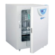 Labnics air-jacketed CO2 incubator offers precise temperature control (ambient +5℃ to 50℃) with PID, ≥90% humidity and 0-20% CO2 range with ±0.1% resolution via IR sensor. Features include fast CO2 recovery, auto fan speed and two-layer stacking for space efficiency.