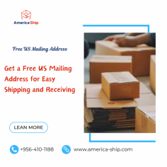 Secure a free US mailing address to simplify your shipping needs. Perfect for international shoppers and businesses, this service enables seamless package receiving, forwarding, and storage. Experience convenience, reliable handling, and cost-effective solutions for all your mail with our US mailing address services. Sign up today to enhance your logistics with ease. For more visit: https://america-ship.com/u-s-mailing-address/