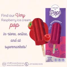 Find our famous Very Raspberry ice cream pop across the UAE. Whether you shop online, at supermarkets, or stumble across one of our beach-front kiosks, our pop is ready to keep you rolling!
Order Now: https://houseofpops.ae/products/raspberry