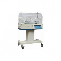 Zimed infant incubator offers optimal neonatal care with precise thermoregulation, warming up and maintaining air temperature fluctuations. Its rubber-sealed portholes 
ensure contamination-free access, while a wheeled stand with brakes provides easy mobility.
