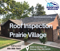 Protect your home with a professional Roof Inspection in Prairie Village by Blue Rain Roofing. Our expert team identifies leaks, damage, and potential issues to ensure your roof remains durable and weather-resistant. Gain peace of mind and extend your roof’s lifespan with our thorough inspection services. Schedule your roof inspection with Blue Rain Roofing today!