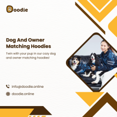 Cute dog and owner matching hoodies

Shop dog and owner matching hoodies at Doodie. These trendy, coordinated outfits let you and your pet stay comfortable and fashionable together, showcasing your unique bond.