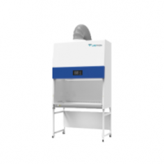 Labtron Biosafety Cabinet Class II B2 features a 0.53 m/s inflow velocity, 770 mm work surface height, ergonomic design, and easy-to-clean stainless steel interior. It offers UV lamp interlock, adjustable base, wind speed control, and remote operation capabilities.