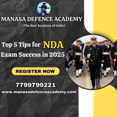 Top 5 Tips for NDA Exam Success in 2025#ndaexam#ndacoaching#trending#viral   Preparing for the National Defence Academy (NDA) Exam is a significant journey for many aspiring candidates. Success requires not only hard work but also smart strategies to navigate the challenges that come your way. Here are five key tips to help you achieve your goal in 2025, courtesy of Manasa Defence Academy, known for providing the best training to students. Benefits of Professional Guidance  Coaching institutes, like Manasa Defence Academy, offer expert instructors who can clarify doubts and provide valuable insights into the exam. They often have study materials and resources that can enhance your learning experience.  call: 77997 99221 web: www.manasadefenceacademy.com  #bestcoachingfornda, #manasadefenceacademy, #ndassbpreparation, #ssbcoaching, #ndacoaching, #defenceforces, #mockinterviews, #navalacademy, #aspirantscoaching, #experttrainers, #interviewstrategies, #successstories, #motivationalcoaching, #defensecareer, #interviewtips, #personalizedcoaching, #joinarmy, #ndaprep, #candidatesuccess, #defencetraining 