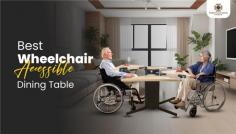 Dine in Style & Comfort: Revolutionize your mealtime with the Inclusion Table—where design meets accessibility for wheelchair users
