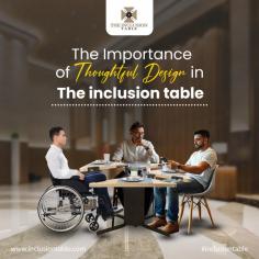  Transform your dining experience with the Inclusion Table - the epitome of style, functionality, and inclusivity. Say goodbye to limitations and hello to seamless accessibility.
