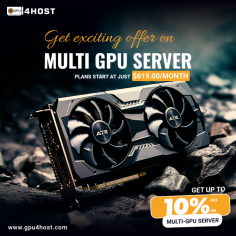 Boost your power with 10% OFF on a multi GPU server! 