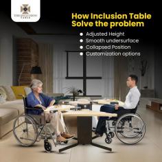 Marion Innovations LLC, led by Neil Marion, offers The Inclusion Table for inclusive dining experiences for wheelchair users. Our patented solution ensures accessibility and dignity for all. Join us in revolutionizing everyday living
