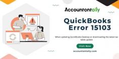 QuickBooks Error 15103

Error code 15103 appears when updating QuickBooks Desktop or downloading the latest tax table update. This error can occur due to reasons such as an unmapped drive, missing files, damaged Windows files, the File Copy Service (FCS) being disabled, or an inability to verify digital signatures. To fix the issue, download the latest QuickBooks Desktop product updates or payroll tax table update again, run the Quick Fix My Program tool, install the digital signature, and repair QuickBooks Desktop.