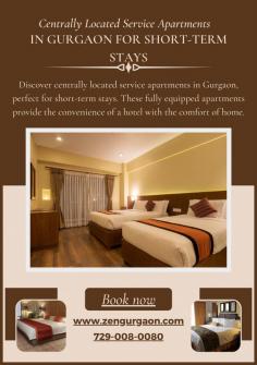 Discover centrally located service apartments in Gurgaon, perfect for short-term stays. These fully equipped apartments provide the convenience of a hotel with the comfort of home.