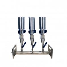  Labtron Manifold Vacuum Filtration Unit has a 316-L stainless steel filter head with 3 branches, each with a 300-ml funnel. It’s acid, alkali, and corrosion-resistant, with independent control valves, a stainless steel tap, and a single vacuum source connection for efficient multi-branch filtration.