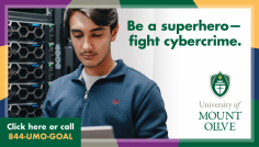 Be a Superhero—Fight Cybercrime.

Cyberthreats continue to evolve, with corporate data breaches and identity theft on the rise around the globe. If you love all-things-IT and want to help stop the plague of nefarious cybercriminals, UMO’s Bachelor of Science in Cybersecurity and Applied Computer Science is the ideal degree for you. This program equips you with cutting-edge skillsets in managing digital data, analytics, cybersecurity tactics, server administration, and advanced cybersecurity strategies. Concentrate on one of two tracks—or both—in applied and/or software engineering, either of which prepare you to succeed in this in-demand industry.

Contact the University of Mount Olive to learn more about this exciting degree program, available on campus and online. The cyberworld needs you—and we’ve got a cape with your name on it. Call 1-844-UMO-GOAL today.
