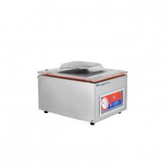  Labtron Benchtop Vacuum Packing Machine is a single-chamber unit with 120 W sealing power, ideal for plastic composite or aluminum foil films. It features adjustable vacuum degree, heat-sealing time, 260 mm sealing length, 8 mm sealing width, and a transparent organic glass lid for process visibility. 