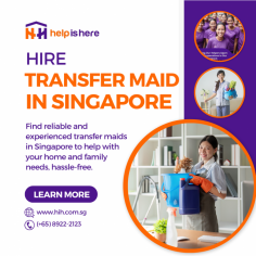 Hiring a transfer maid in Singapore offers an easy solution for your household needs. Transfer maids come with prior experience, having worked in other homes, so they are well-prepared to take on tasks like cleaning, cooking, and caregiving. With less training required, they can start working immediately, saving you time and effort. Whether you need help with children, the elderly, or general housework, a transfer maid can provide reliable assistance. Choose the right maid agency to find a transfer maid who is a perfect match for your family’s specific requirements.