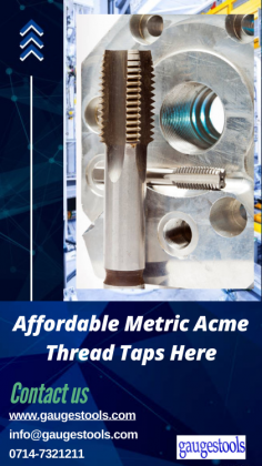 For precise and consistent threading, choose Metric Acme Thread Taps by Gaugestools. Crafted for performance, these taps handle demanding tasks with ease, ensuring accurate threading in every project. Designed to meet industry standards, they are durable and easy to use. Whether for professional or personal use, Gaugestools delivers tools you can trust. Visit our website now to explore our full range of Metric Acme Thread Taps and enjoy superior quality and service.

