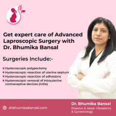 When searching for the best laparoscopic surgeon in Lucknow, one name that consistently stands out is Dr. Bhumika Bansal. Known for her exceptional expertise and patient-focused approach, Dr. Bansal has earned a stellar reputation for performing advanced laparoscopic surgeries with precision and care. Her dedication to minimally invasive techniques ensures better outcomes, quicker recovery times, and an overall improved surgical experience for her patients.

