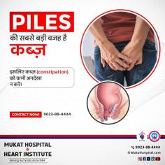 Piles, also known as hemorrhoids, are swollen veins in the rectum or anus that can cause pain, itching, and bleeding during bowel movements.

✅ One of the main reasons for piles is constipation, which puts extra pressure on these veins.

We provide expert care and advanced treatments to help you find lasting relief and improve your quality of life ✨.

