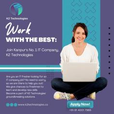 Are you an IT fresher looking for an IT company job? No need to worry, as we are there to help you out! We give chances to freshmen to learn and develop new skills. Become a part of K2 Technologies' groundbreaking solutions. Apply Now! 