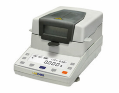 Labdex Halogen Moisture Analyzer provides precise moisture analysis with a halogen heating lamp. It has a 110 capacity, 10 readability, a 40 to 199°C temperature range, a backlit LCD, 15 test data storage, and manual temperature and time settings. Durable, easy to clean, and ideal for accurate testing.