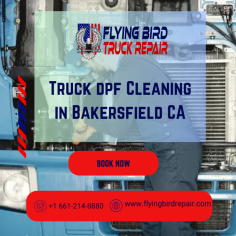 At Flying Bird Truck Repair we provide professional Truck DPF Cleaning in Bakersfield CA Keep your truck’s diesel particulate filter (DPF) clean and functioning at its best with our expert cleaning services. Regular DPF cleaning improves fuel efficiency, reduces emissions, and extends the life of your engine. Our skilled technicians use advanced cleaning techniques to restore your filter to optimal performance, helping you stay compliant and on the road. Trust us for reliable, high-quality DPF cleaning services