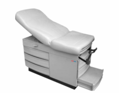 Abimed Gynecology Chair features a backboard tilt of zero to seventy degrees an adjustable foot stool and multiple foot pedal swing angles. It supports up to two hundred forty kilograms and includes seamless cushions and high capacity drawers for enhanced comfort and functionality.
