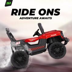 Buy electric ride-on toys & vehicles for kids in India at the best price. Shop from a wide range of battery-operated cars, jeeps, and bikes with remote control for kids from Ninety One.