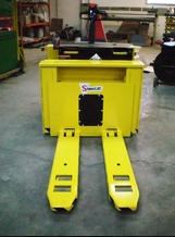 Walk Behind Pallet Truck is designed for exceptional performance for everyday usage. Lower ownership costs and low maintenance costs.  These are capable to handle heavy loads and they are easy to operate in a hostile environment. Superlift Material Handling Inc. offers these high quality pallet trucks that can meet your application needs. Dial 1.800.884.1891 to know more! 
See more: https://superlift.net/products/heavy-duty-pallet-truck-to-30-000-lbs-capacity
