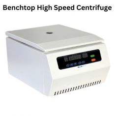 Labnics Benchtop High-Speed Centrifuge is an ergonomic system designed for efficient centrifugation. It reaches a maximum speed of 16,000 revolutions per minute and a centrifugal force of up to 17,800 times gravity, with a capacity of four 100-milliliter tubes. It operates quietly under 60 decibels.