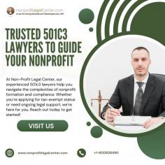 At Non-Profit Legal Center, our experienced 501c3 lawyers help you navigate the complexities of nonprofit formation and compliance. Whether you’re applying for tax-exempt status or need ongoing legal support, we’re here for you. Reach out today to get started!
