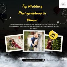 There are some outstanding wedding photographers in Miami who are renowned for their skill and accuracy in capturing priceless moments. Among them, Alain Martinez Studio is unique in that it takes a cinematic approach to wedding photography, turning every moment into a work of art.
Visit on site:  https://alainmartinez.com/
