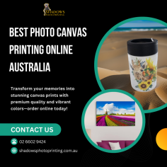 Looking for the best photo canvas printing online in Australia? Shadow's Photo Printing brings your memories to life with high-quality canvas prints that showcase vibrant colors and sharp details. Our canvas prints add a professional touch to your favorite photos, whether they are used as home decor or as thoughtful gifts. Online ordering and fast shipping across Australia make preserving and displaying your cherished moments simple. With Shadow's expert photo canvas printing, you can create lasting impressions. 