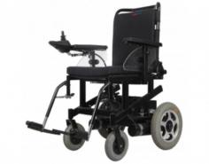 Abimed electric wheelchair features a 24V 12Ah or 20Ah lead-acid battery and an AC 100-240V charger with a 24V 2A output. It includes a soft back cushion for enhanced comfort, a rear wheel lock for stability, and a seat belt for added safety, ensuring both a comfortable and secure experience for the user.