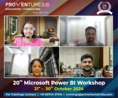 Microsoft Power BI Training in Hyderabad
https://proventuresindia.com/service/ms-power-bi/