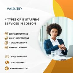 
VALiNTRY provides comprehensive IT staffing services in Boston, helping businesses find top-tier talent for a wide range of technology needs. Their expertise spans contract staffing, offering flexible, temporary solutions for specific projects, and direct hire staffing for businesses seeking permanent IT professionals. Whether you're looking for specialized roles through executive search or need to scale your team for a specific project with IT project staffing or staff augmentation, VALiNTRY delivers tailored solutions to meet your requirements.
In addition, VALiNTRY offers managed IT services to support ongoing infrastructure needs, including remote team management and proactive system monitoring. With a strong network of highly skilled IT professionals, VALiNTRY ensures businesses in Boston have access to the right talent when and where they need it most. Their personalized approach makes them a trusted partner for companies looking to enhance their IT capabilities and drive business growth through technology.
For more info visit us https://valintry.com/it-staffing-agency-in-boston/