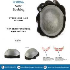 Experience the perfect combination of style and simplicity with Thin Skin Stock Men's Hair Systems from Hairpiece Warehouse! Designed for a sleek, natural look and easy application, these hair systems are perfect for any lifestyle.