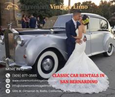 Experience Timeless Elegance with Classic Car Rentals in San Bernardino


There’s something truly special about Classic Cars. Their elegance, charm, and unmatched beauty captivate hearts and turn heads everywhere they go. To read our published blog: https://classiccarrentalsinorangecounty.wordpress.com/2024/10/29/experience-timeless-elegance-with-classic-car-rentals-in-san-bernardino/

Visit our website today at: https://www.claremontvintagelimo.com/
