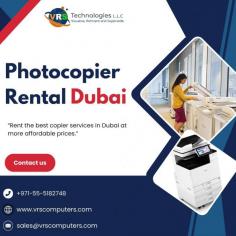 Find Reliable Photocopier Rentals Near You Today

Looking for Photocopier Rental in Dubai? VRS Technologies LLC offers reliable and affordable photocopier rentals tailored to your business needs. Call us today at +971-55-5182748 to get high-performance copiers.

Visit: https://www.vrscomputers.com/computer-rentals/copier-rental-in-dubai/