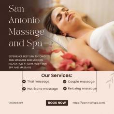 In the heart of Texas, amidst the vibrant culture and exciting attractions of San Antonio, lies a haven of relaxation and rejuvenation: the world of massage therapy. Whether you're seeking deep relaxation, stress relief, or a touch of pampering, San Antonio offers a diverse range of massage therapies to cater to every need.

A World of Relaxation: Exploring Massage Therapies in San Antonio

San Antonio boasts a thriving spa scene, offering a variety of massage therapies to suit every preference and budget.

Swedish Massage: This classic massage technique involves long, flowing strokes to relax muscles and improve circulation. It's a gentle and relaxing option for those seeking a soothing and rejuvenating experience.
Deep Tissue Massage: For those experiencing muscle tension, knots, or chronic pain, deep tissue massage targets deeper muscle layers to relieve discomfort and promote healing.
Hot Stone Massage: Warm, smooth stones are placed on specific areas of the body to promote relaxation, improve circulation, and alleviate muscle tension.
Aromatherapy Massage: Essential oils are incorporated into the massage, enhancing the relaxation experience and providing additional therapeutic benefits.
Thai Massage: This ancient healing art combines acupressure, stretching, and passive yoga to promote relaxation, improve flexibility, and enhance energy flow.
Sports Massage: Designed for athletes and active individuals, sports massage focuses on relieving muscle soreness, improving performance, and preventing injuries.
Beyond Relaxation: Indulging in Spa Treatments

The spa experience in San Antonio extends far beyond massage. Many spas offer a range of luxurious treatments designed to pamper and rejuvenate:

Facials: Customized facials tailored to individual skin types and concerns, including deep cleansing, exfoliation, and hydrating treatments.
Body Scrubs and Wraps: Exfoliating body scrubs and nourishing body wraps help to detoxify the skin, improve circulation, and leave you feeling refreshed and renewed.
Manicures and Pedicures: Indulge in a luxurious manicure and pedicure, complete with nail shaping, cuticle care, and a soothing hand or foot massage.
Finding the Perfect Massage Therapist in San Antonio

With so many options available, choosing the right massage therapist can be overwhelming. Here are some factors to consider:

Therapist Expertise: Look for a licensed and experienced massage therapist with a strong understanding of anatomy and massage techniques.
Client Reviews: Read online reviews and testimonials from previous clients to get an idea of the therapist's reputation and the quality of their services.
Spa Atmosphere: Choose a spa or massage studio that offers a serene and tranquil environment, with dim lighting, soft music, and a focus on creating a relaxing atmosphere.
Consider Your Needs: Think about your specific needs and preferences. Are you looking for relaxation, pain relief, or a combination of both?
Budget: Set a budget for your massage session and choose a therapist or spa that fits within your price range.
Benefits of Massage Therapy

Beyond relaxation, massage therapy offers numerous health benefits:

Stress Reduction: Massage can help to reduce stress levels, lower cortisol levels, and promote a sense of calm and well-being.
Pain Relief: Massage can effectively alleviate muscle tension, back pain, headaches, and other chronic pain conditions.
Improved Circulation: Massage stimulates blood flow, which can improve circulation, reduce inflammation, and aid in the removal of toxins.
Improved Sleep: Regular massage can help to improve sleep quality, promoting restful and rejuvenating sleep.
Enhanced Mood: Massage can have a positive impact on mood, reducing anxiety and promoting feelings of happiness and well-being.
Improved Immune Function: Some studies suggest that massage therapy may help to boost the immune system.
A Massage in San Antonio: An Investment in Well-being

In today's fast-paced world, it's essential to prioritize self-care. A massage in San Antonio is more than just a luxury; it's an investment in your well-being. It's a chance to escape the stresses of daily life, relax, rejuvenate, and reconnect with yourself.

Beyond Relaxation: A Gift of Self-Care

A massage can also be a thoughtful gift for a loved one. Whether it's a birthday present, an anniversary gift, or simply a gesture of appreciation, a massage is a wonderful way to show someone you care.